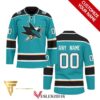 Custom San Jose Sharks Full Printing Hockey Jersey, Trending Gifts For Fans - Vesles2014s