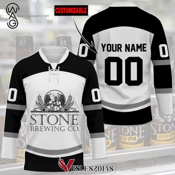 Custom Stone Brewing Co Full Print Hockey Jersey, Trending Gifts For Fans - Vesles2014s