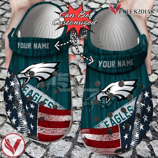 Custom US Flag PEagles New Clog Shoes, Unique Gift From  Vesles2014S