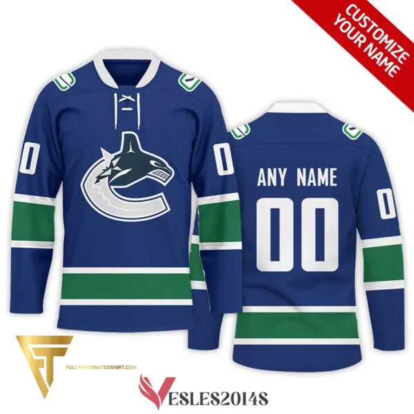 Custom Vancouver Canucks Hockey Team Full Printing Hockey Jersey, Trending Gifts For Fans - Vesles2014s