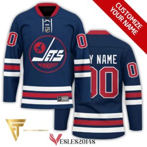 Custom Winnipeg Jets Full Printing Hockey Jersey, Trending Gifts For Fans - Vesles2014s
