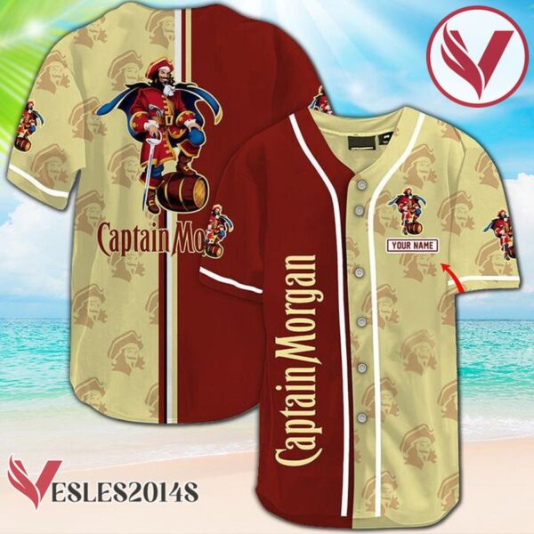 Customized Captain Morgan Baseball Jersey, Perfect Gifts For Fans - Vesles2014S