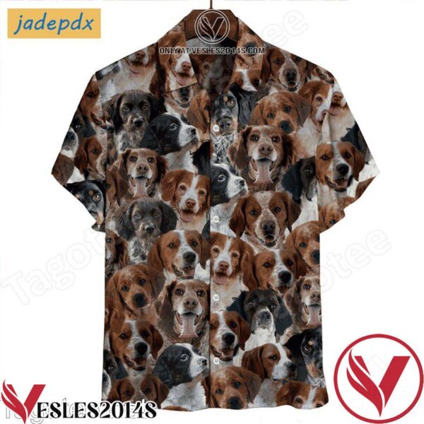 Cute Brittany Spaniels Hawaiian Shirt, Unique Gifts For Friends - Vesles2014S 1