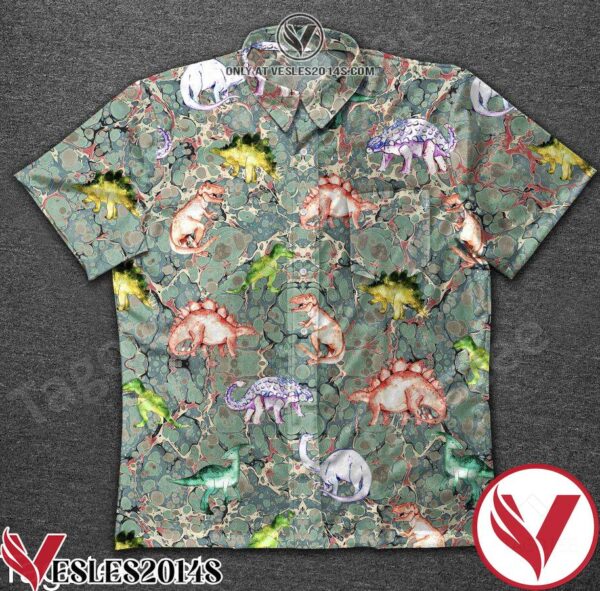 Cute Colored Variety Of Dinosaurs Hawaiian Shirt, Unique Gifts For Friends - Vesles2014S 1