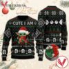 Cute I Am Adore Me You Must Baby Yoda Christmas Sweater, Unique Winter Outfits For Fans - Vesles2014S  1