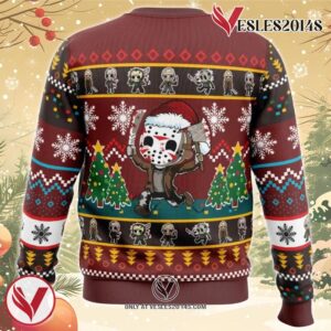 Cute Jason Friday the 13th Ugly Christmas Sweater, Unique Christmas Gift For Fans - Vesles2014S 1