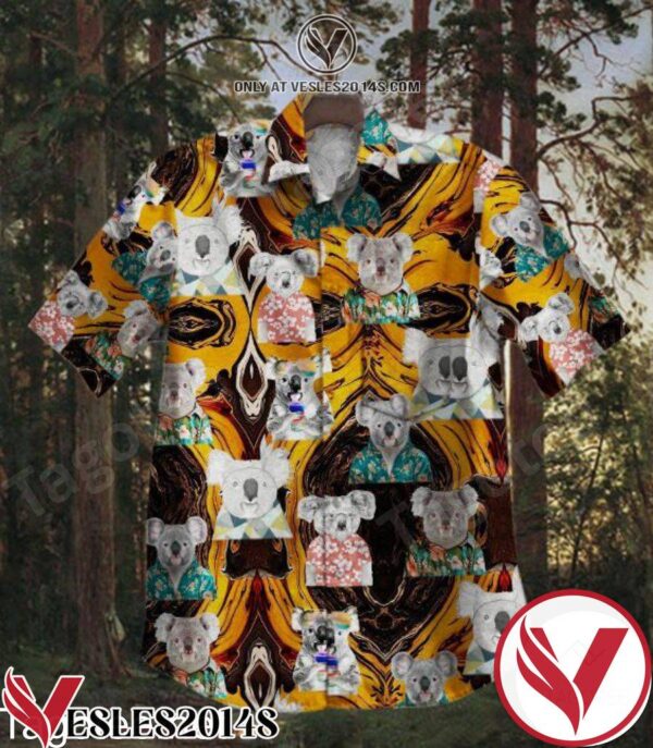 Cute Koala Hawaiian Shirt, Unique Gifts For Friends - Vesles2014S 1