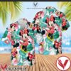 Cute Minnie Mouse Disney Cartoon Graphics Tropical Hibicus Hawaiian Shirt And Short, Unique Gifts For Friends - Vesles2014S 1