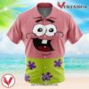 Cute Patrick Spongebob Squarepants Hawaiian Button Up Shirt, Perfect Gifts For Anime Lovers - Vesles2014S