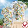 Cute Pokemon Doodle Hawaiian Shirt And Short, Unique Gifts For Friends - Vesles2014S 1
