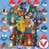 Cute Pokemon Pikachu & Evee Hawaiian Shirt And Short, Unique Gifts For Friends - Vesles2014S 1