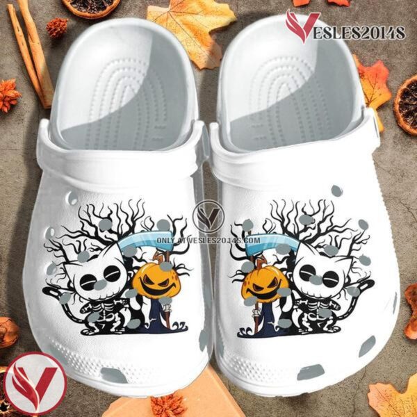 Cute Skull Cat Witch Pumpkin Clog Shoes Clog Halloween Clog Shoescrocband Clog Birthday Gift For Man Woman, Unique Gift From  Vesles2014S