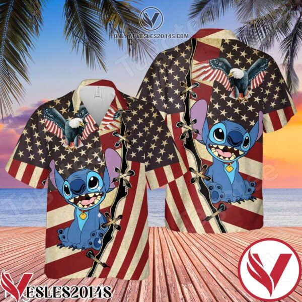 Cute Stitch Hawaiian Shirt, Unique Gifts For Friends - Vesles2014S 1