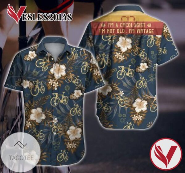 Cycling Vintage Hawaii Tropical Hawaiian Graphic Print Short Sleeve Hawaiian Casual Shirt Vesles2014S 1