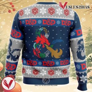 D-20 Dungeons & Dragons Ugly Christmas Sweater, Unique Christmas Gift For Fans - Vesles2014S 1