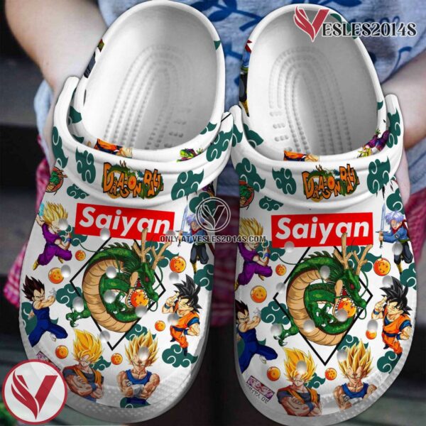 DBZ Saiyan Anime Cartoon Crocs Crocband Clogs Shoes Comfortable For Men Women and Kids, Unique Gift From  Vesles2014S