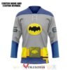 DC Comics Bat Personalized Hockey Jersey, Trending Gifts For Fans - Vesles2014s