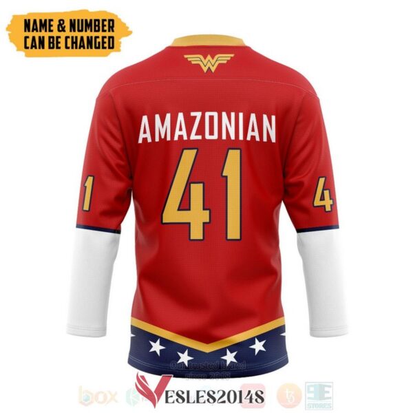 DC Comics Wonder Woman Personalized Hockey Jersey, Trending Gifts For Fans - Vesles2014s 1