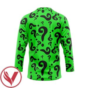 DC The Riddler Custom Hockey Jersey, Trending Gifts For Fans - Vesles2014s 1