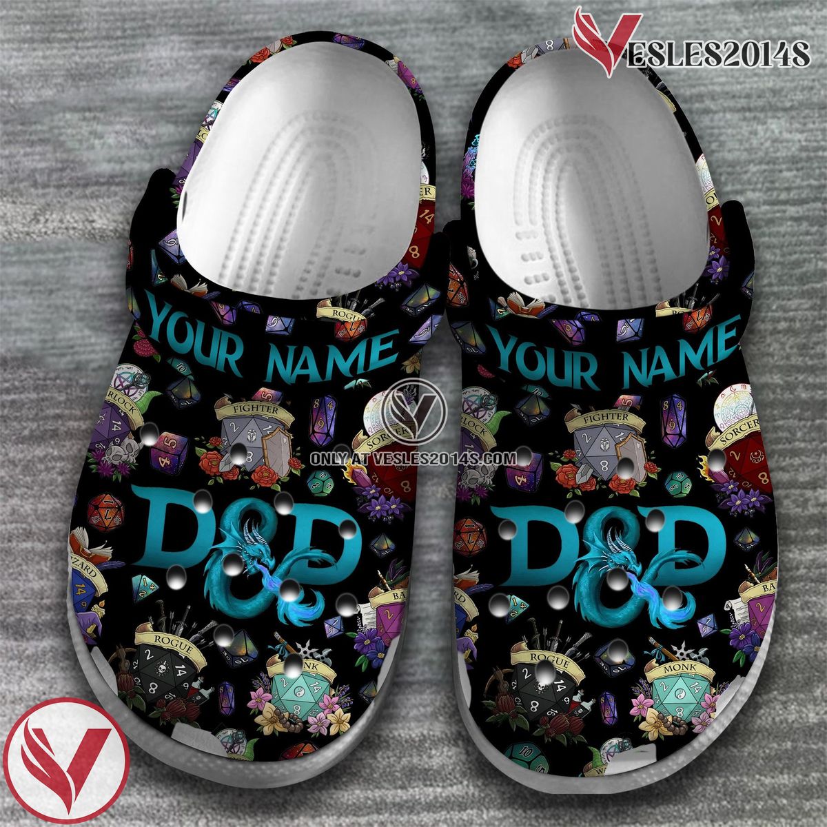 D&D Dungeons & Dragons Movie Game Crocs Crocband Clogs Shoes Comfortable For Men Women and Kids Style 2 - Vesles2014S 2