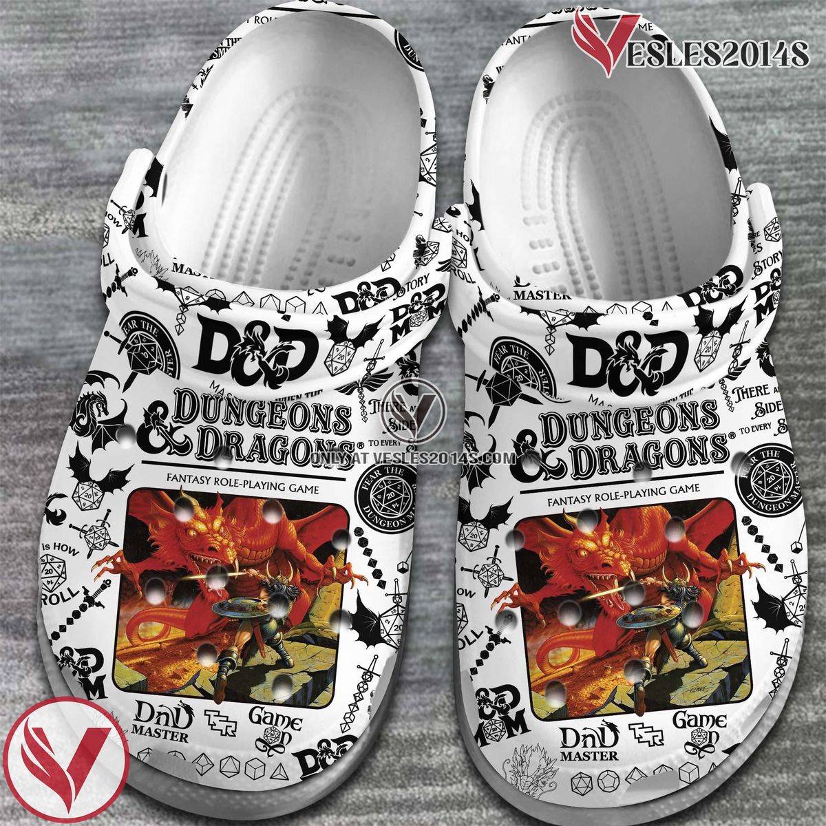 D&D Dungeons & Dragons Movie Game Crocs Crocband Clogs Shoes Comfortable For Men Women and Kids Style 9 - Vesles2014S 2