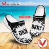 DKNY Logo Crocs Clogs, Unique Footwear For Fans