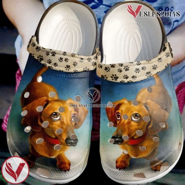 Dachshund Cute Classic Clogs Shoes, Unique Gift From  Vesles2014S
