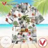 Dachshund Lover Tropical Hawaiian Graphic Print Short Sleeve Hawaiian Casual Shirt Vesles2014S