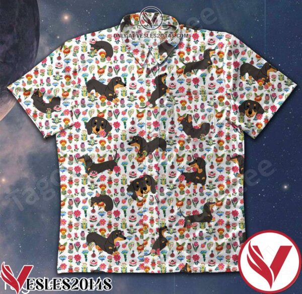 Dachshund Variety Of Flowers Hawaiian Shirt, Unique Gifts For Friends - Vesles2014S 1