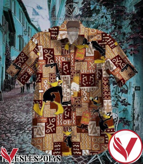 Daffy Duck African Ethnic Pattern Hawaiian Shirt, Unique Gifts For Friends - Vesles2014S 1