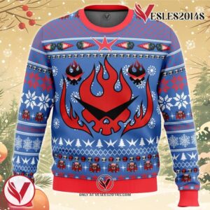 Dai-Gurren Tengen Toppa Gurren Lagann Ugly Christmas Sweater, Unique Christmas Gift For Fans - Vesles2014S
