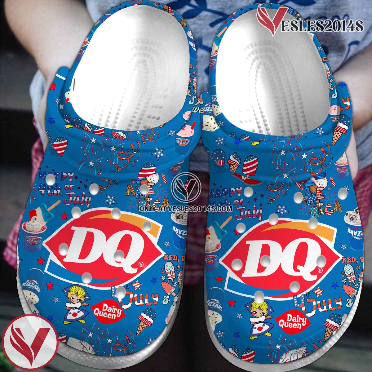 Dairy Queen Food Crocs Crocband Clogs Shoes Comfortable For Men Women and Kids Style 1, Unique Gift From Vesles2014S