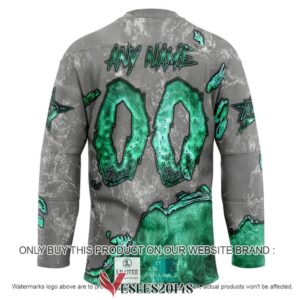 Dallas Stars Blood Personalized Hockey Jersey Shirt, Trending Gifts For Fans - Vesles2014s 1