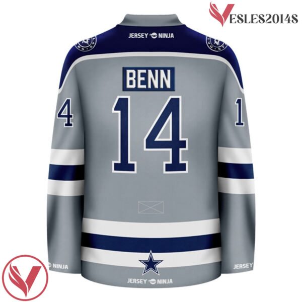 Dallas Stars x Cowboys Grey Jamie Benn Mashup Hockey Jersey - Vesles2014S 3