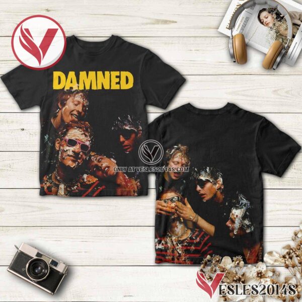 Damned Damned Damned Album Cover Shirt, Unique Gifts For Music Lovers - Vesles2014S