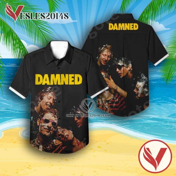 Damned Damned Damned The Debut Album Cover Hawaiian Shirt, Unique Gifts For Music Lovers - Vesles2014S