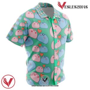 Dango Daikazoku Clannad Hawaiian Button Up Shirt, Perfect Gifts For Anime Lovers - Vesles2014S 1