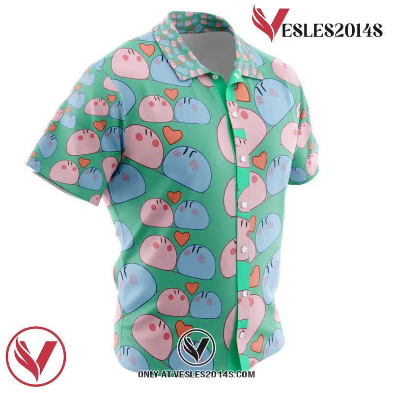 Dango Daikazoku Clannad Hawaiian Button Up Shirt, Perfect Gifts For Anime Lovers - Vesles2014S 1