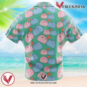 Dango Daikazoku Clannad Hawaiian Button Up Shirt, Perfect Gifts For Anime Lovers - Vesles2014S 2