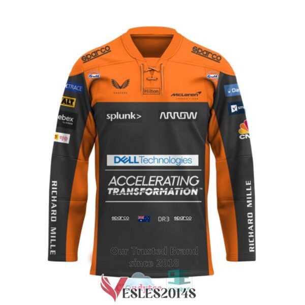 Daniel Ricciardo McLaren F1 Team Accelerating Transformation Hockey Jersey, Trending Gifts For Fans - Vesles2014s 1