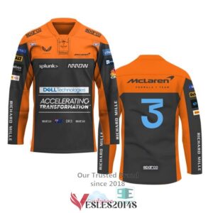 Daniel Ricciardo McLaren F1 Team Accelerating Transformation Hockey Jersey, Trending Gifts For Fans - Vesles2014s