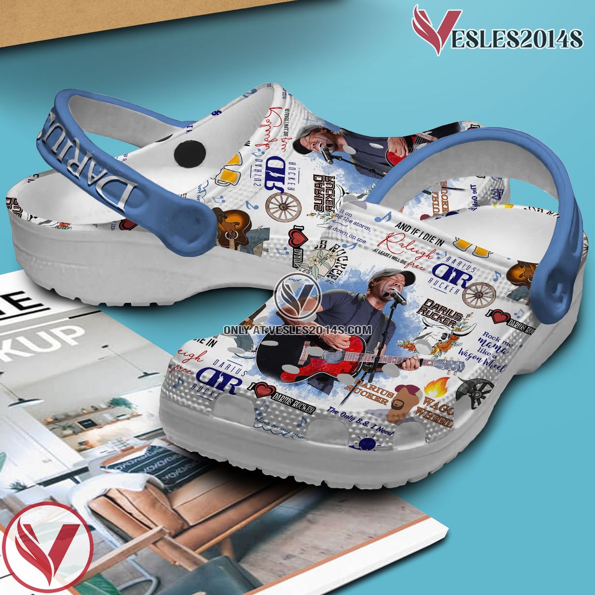 Darius Rucker Music Crocs Crocband Clogs Shoes, Unique Gifts For Fans - Vesles2014S 2