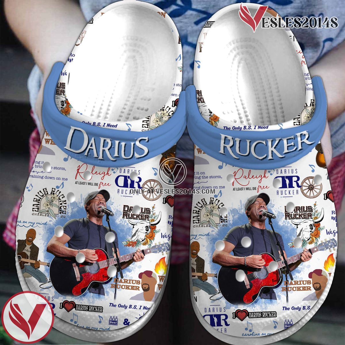 Darius Rucker Music Crocs Crocband Clogs Shoes, Unique Gifts For Fans - Vesles2014S