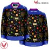Dark Colors Ugly Sweater Pattern Hanukkah Hockey Jersey - Vesles2014S
