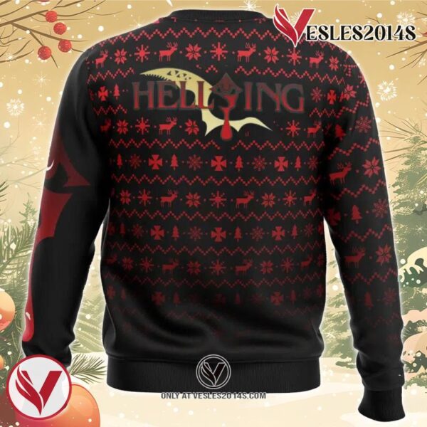 Dark Fanstasy Alucard Hellsing Ugly Christmas Sweater, Unique Christmas Gift For Fans - Vesles2014S 3