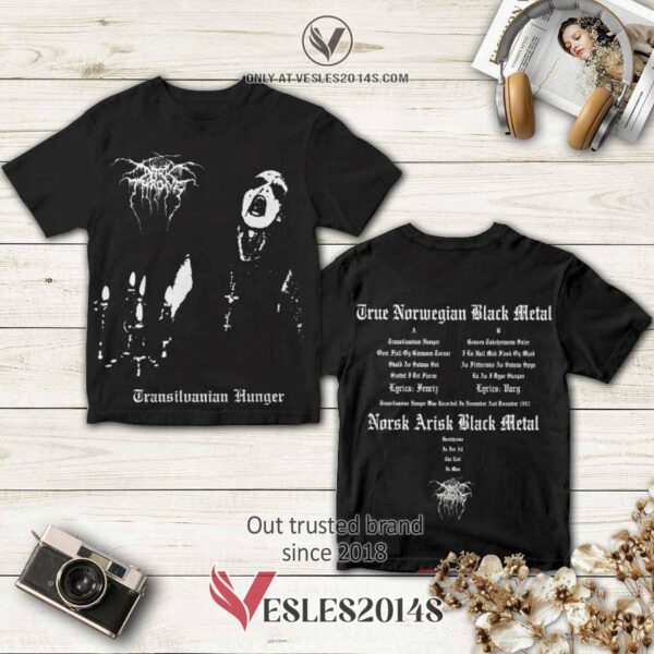 Darkthrone Band Transilvanian Hunger Album 3D T-Shirt, Perfect Gifts For Music Lovers - Vesles2014S