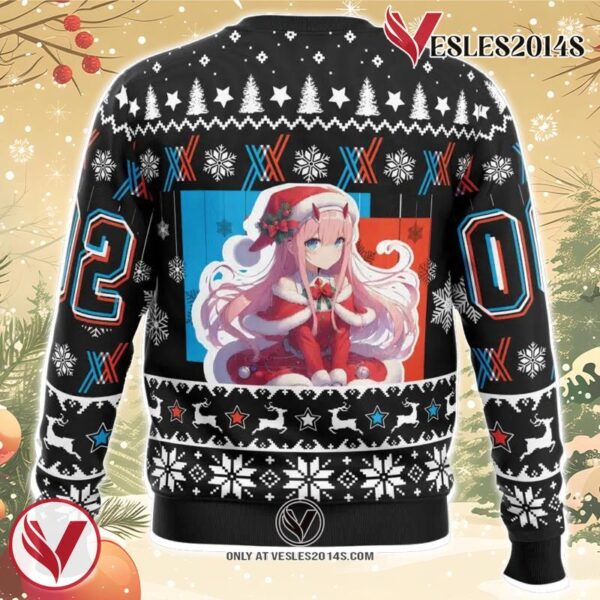 Darling Merry Christmas Darling in the Franxx Ugly Christmas Sweater, Unique Christmas Gift For Fans - Vesles2014S 1