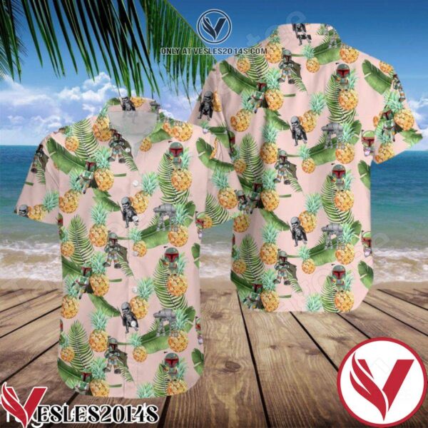 Darth Vader Stormtrooper Star Wars Pineapple Hawaiian Shirt And Short, Unique Gifts For Friends - Vesles2014S 1