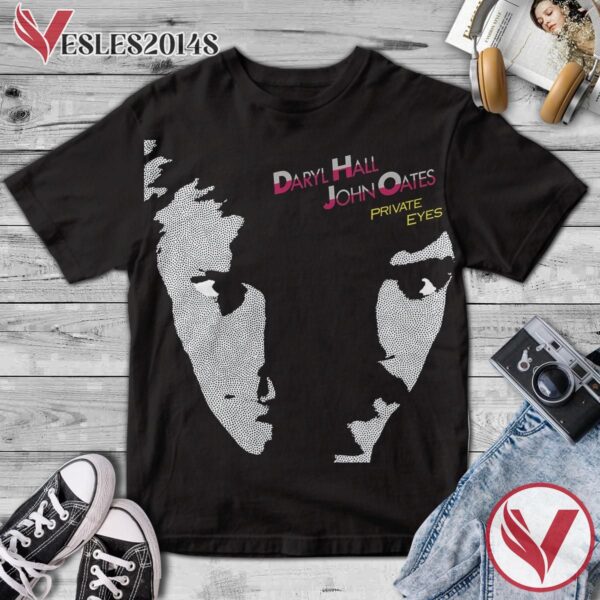 Daryl Hall And John Oates Private Eyes Album Cover Shirt, Perfect Gifts For Music Lovers - Vesles2014S