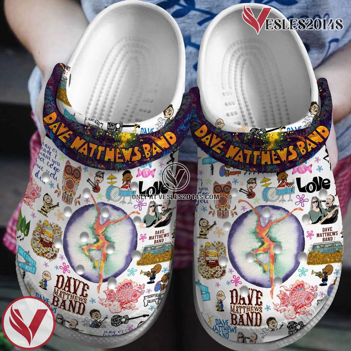 Dave Matthews Band Music Crocs Crocband Clogs Shoes, Unique Gifts For Fans Style 14 - Vesles2014S